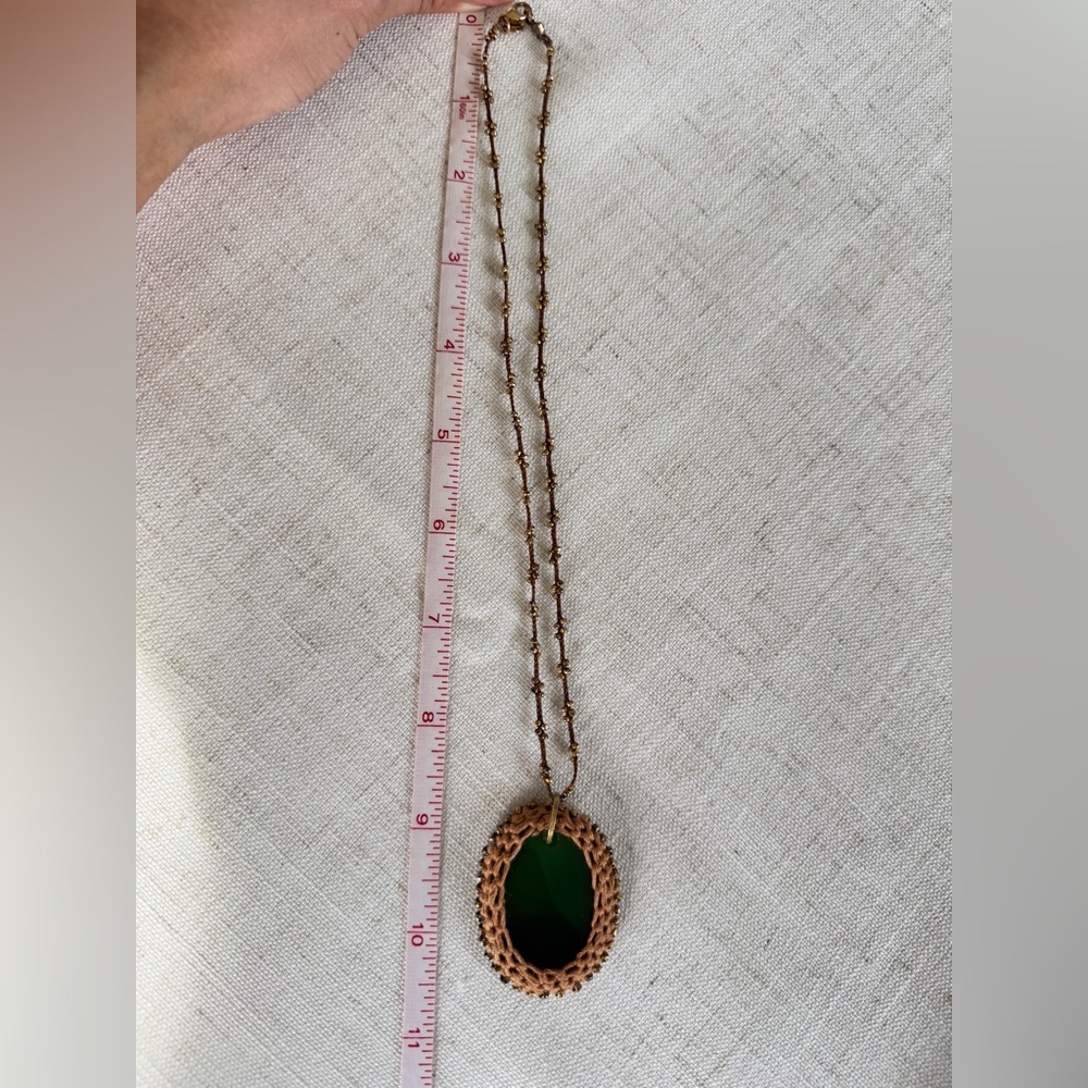 Chan Luu 925 Sterling Silver Vintage Jade Necklace. - Picture 7 of 7